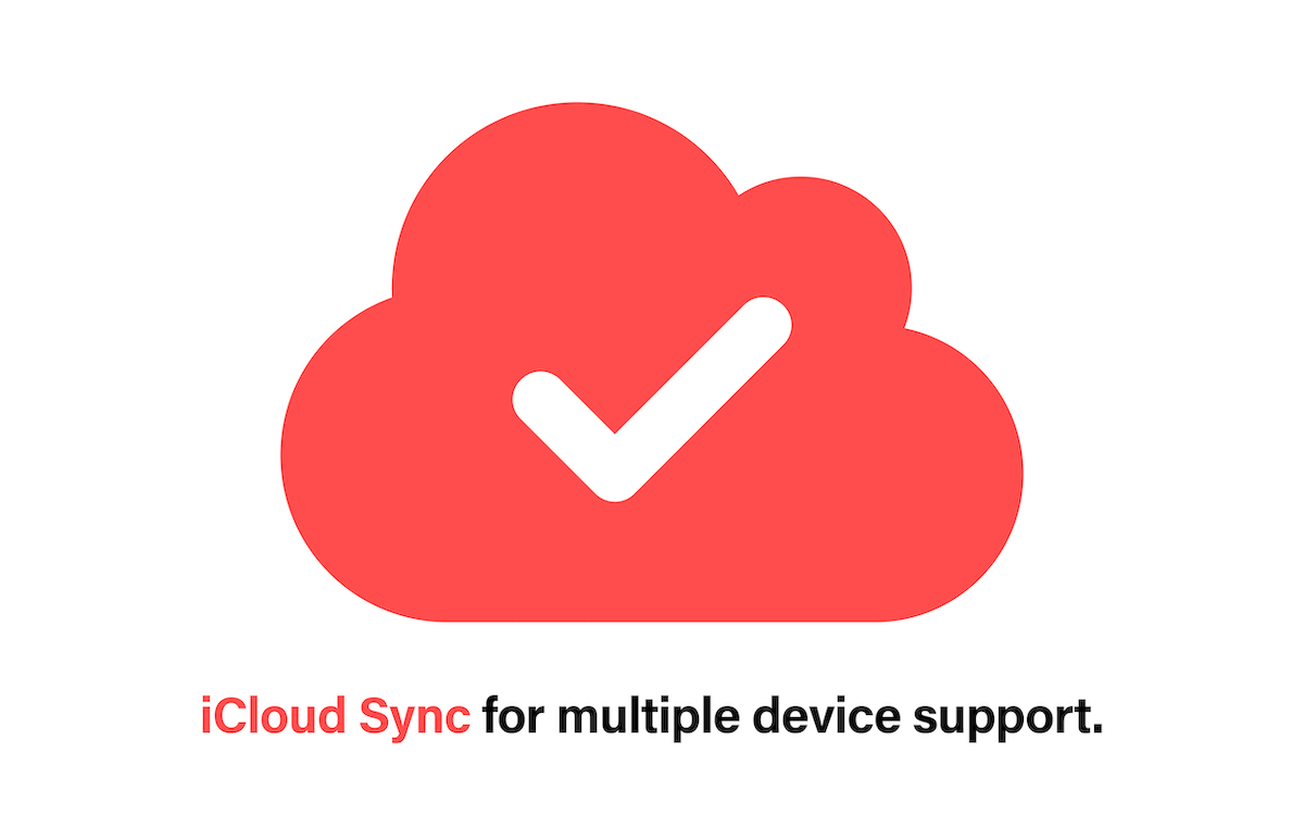 iCloud Sync for multiple device support inside Just Jot