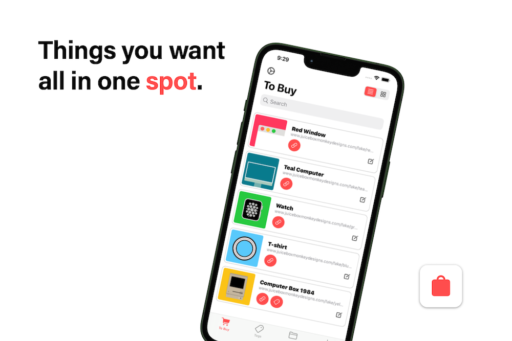 Things you want all in one spot with Just Shopping App