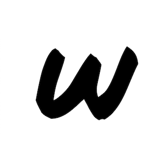 W with white background, Word Capture Application Icon